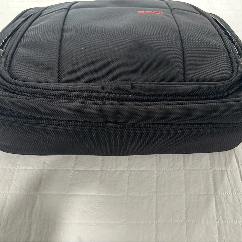Black padded briefcase NWT